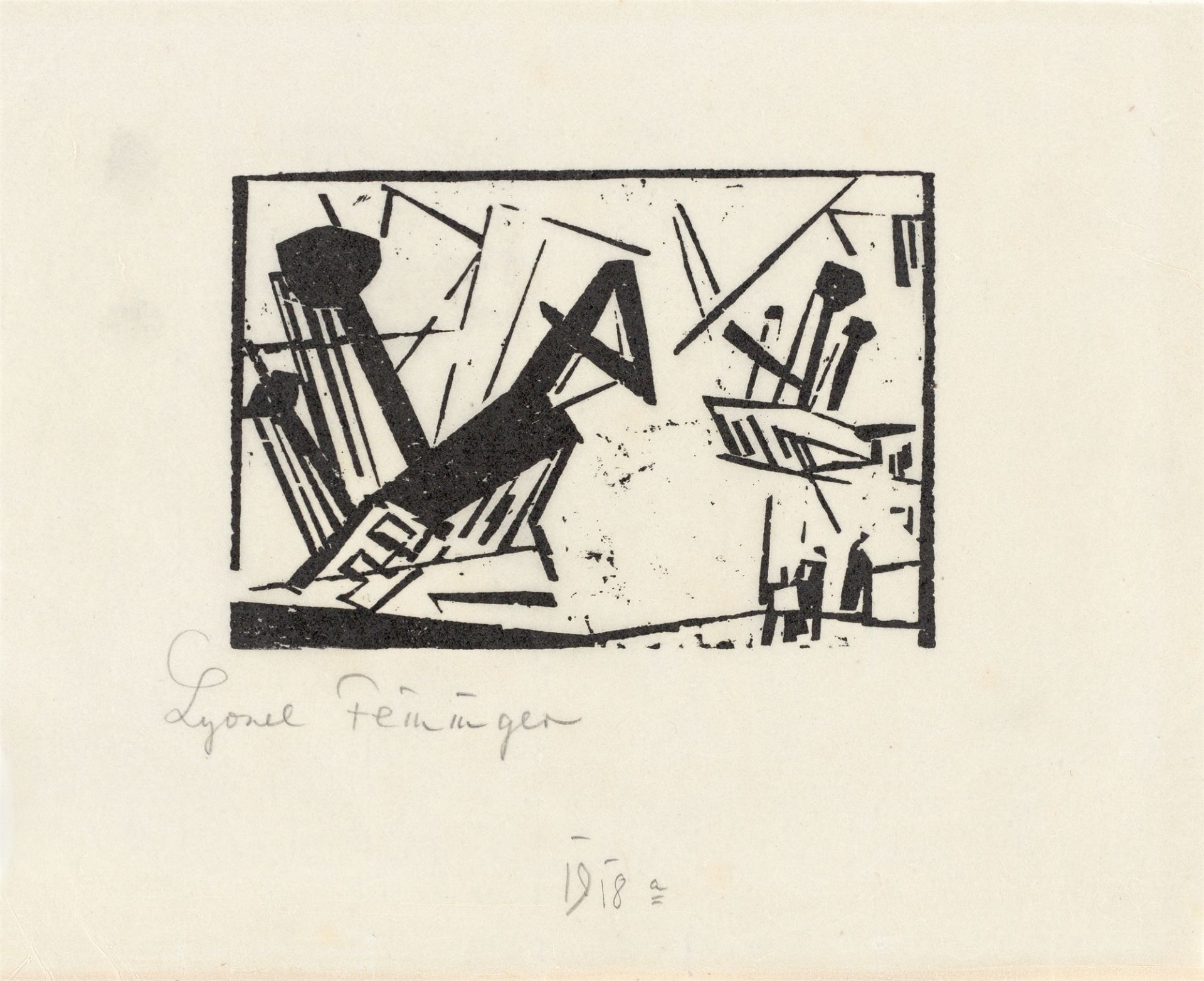 Lyonel Feininger. „Wrack 2“. 1919