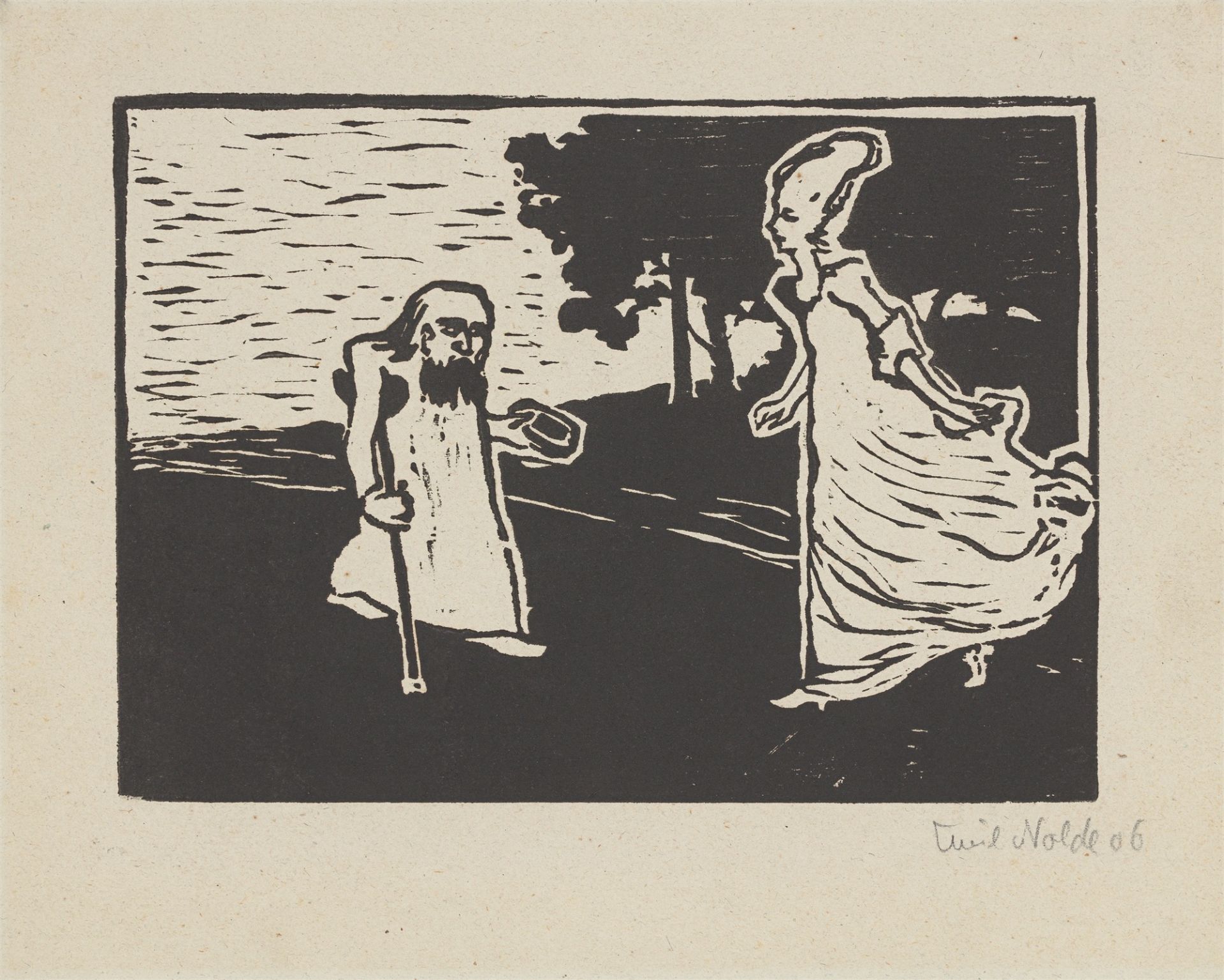 Emil Nolde. „Prinzessin und Bettler“. 1906