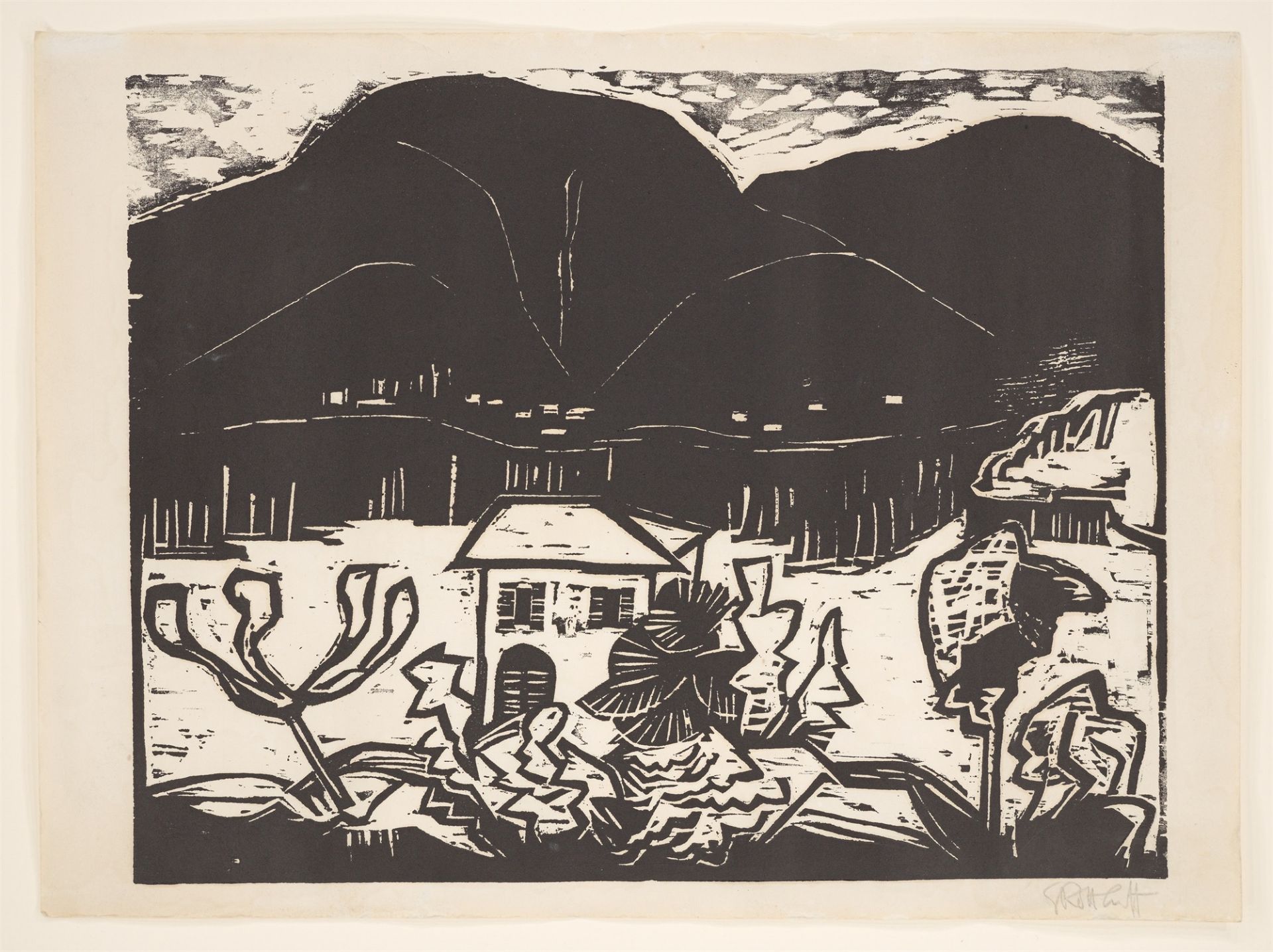 Karl Schmidt-Rottluff. „Lago Maggiore“. Um 1930 - Bild 2 aus 3