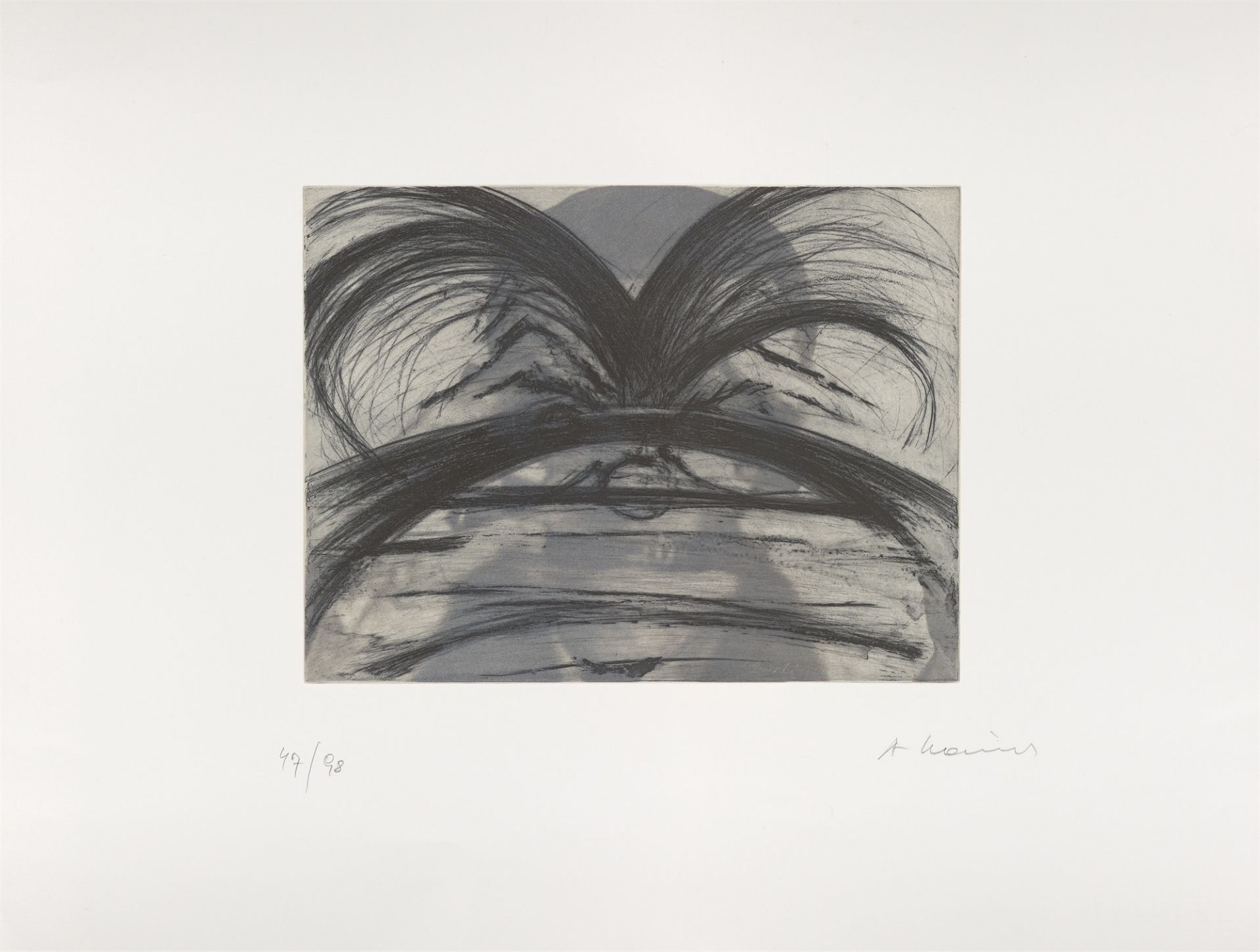 Arnulf Rainer. „Beim Zahnarzt“. 1995