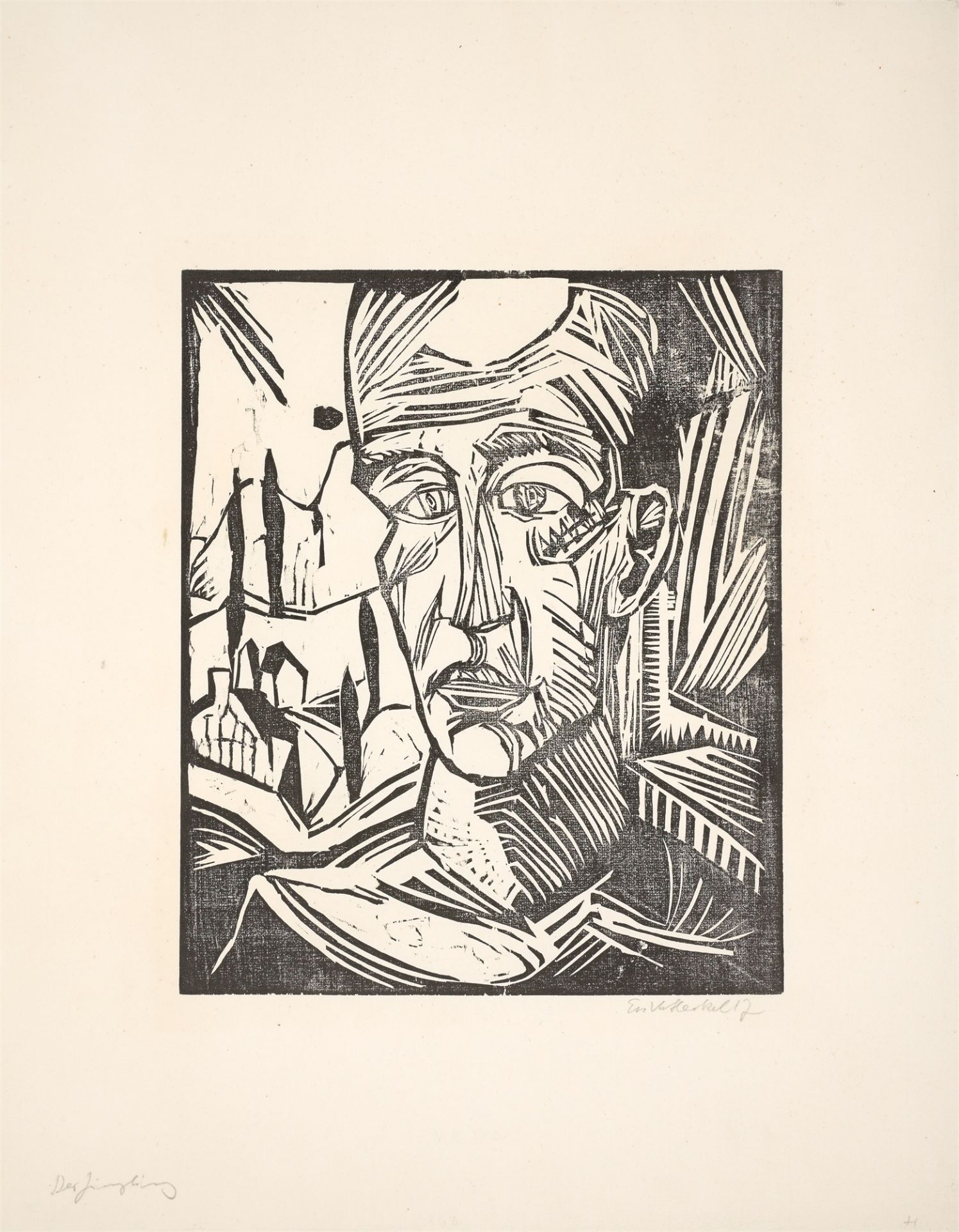 Erich Heckel. „Der Jüngling“. 1917