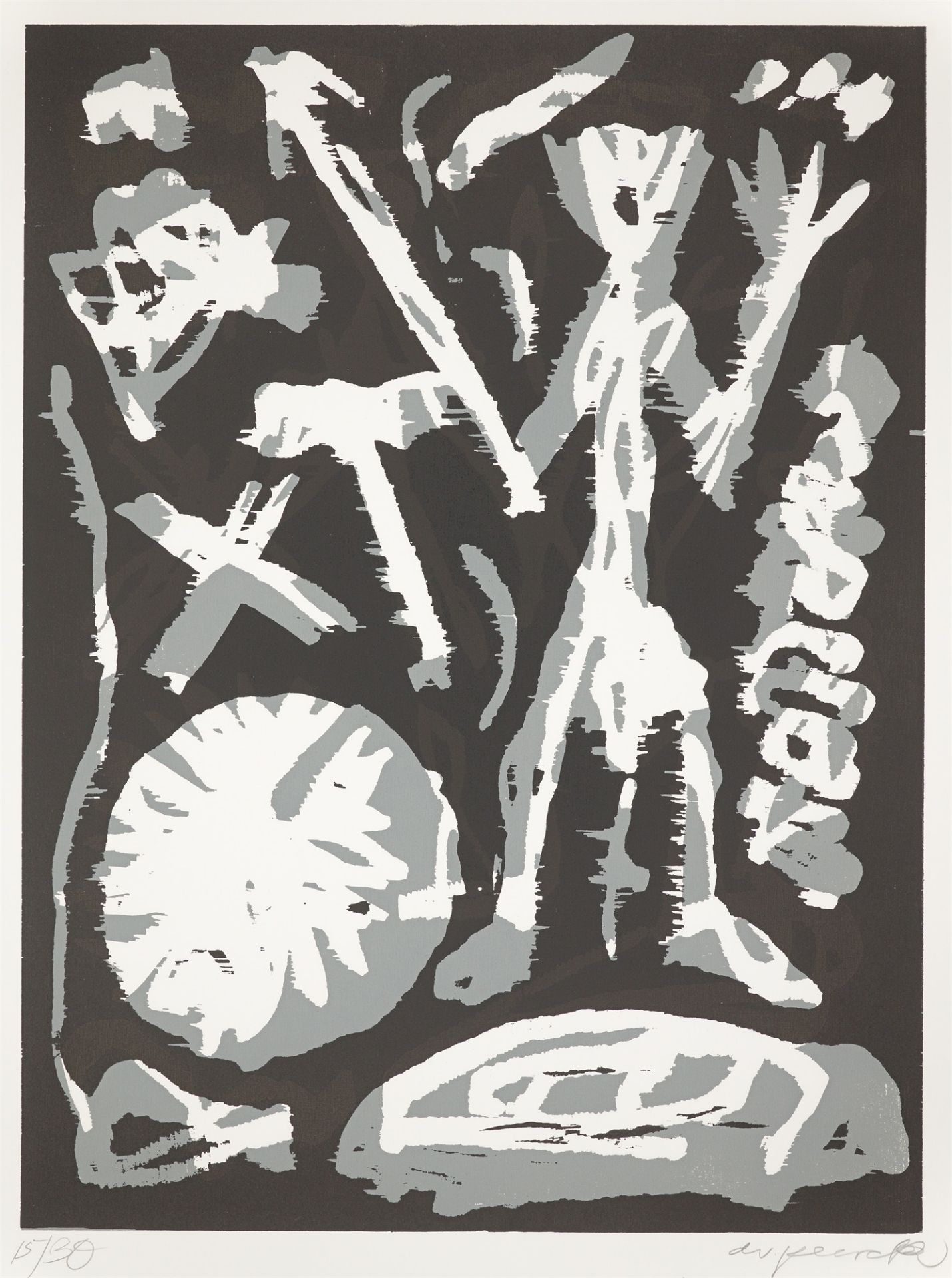 A.R. Penck. Jäger. 1990 - Image 3 of 7