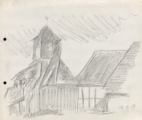 Lyonel Feininger. ”Dorfkirche (Possendorf)”. 1919