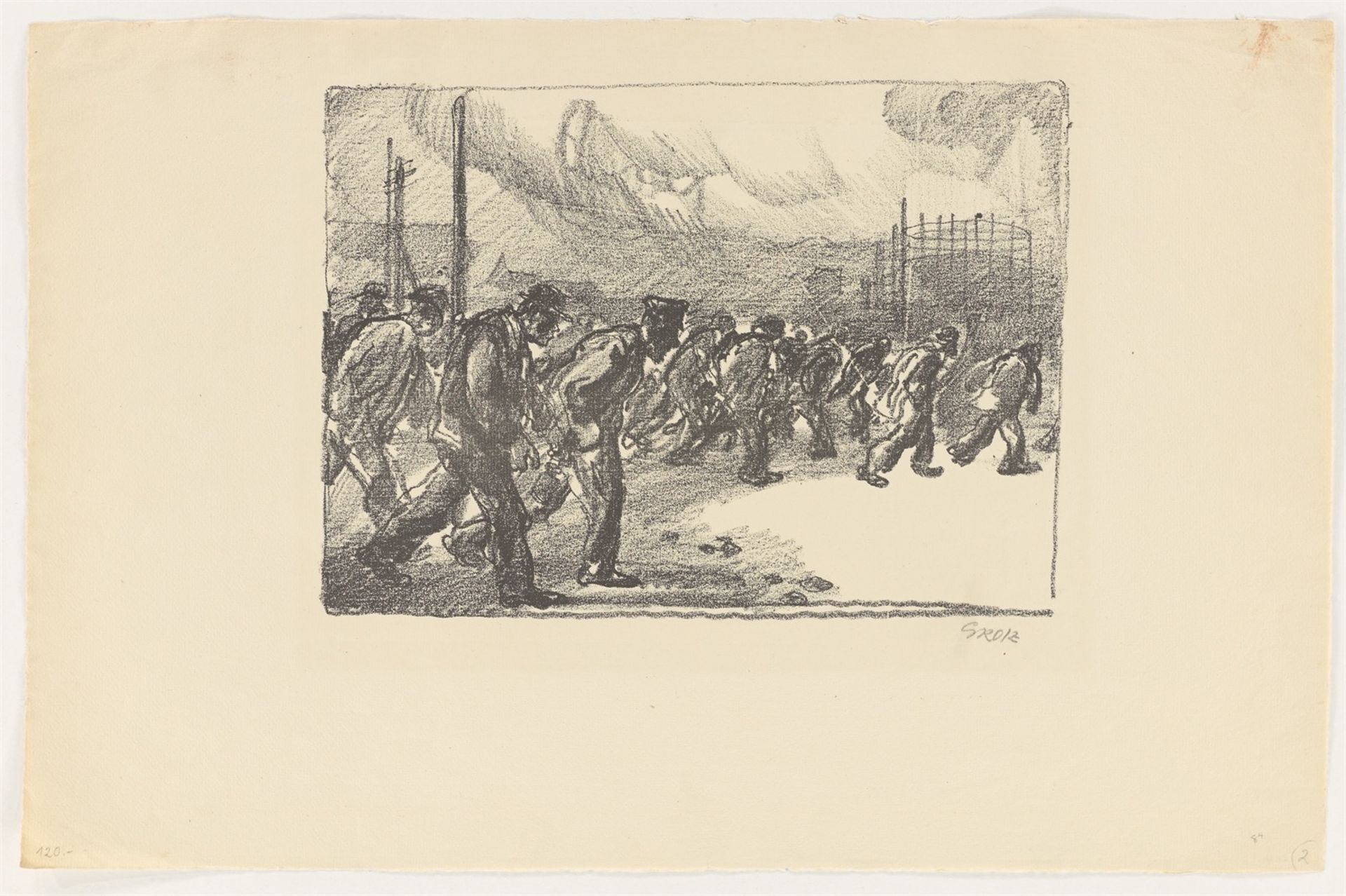 George Grosz. „Arbeiter“. 1912/13 - Bild 2 aus 3