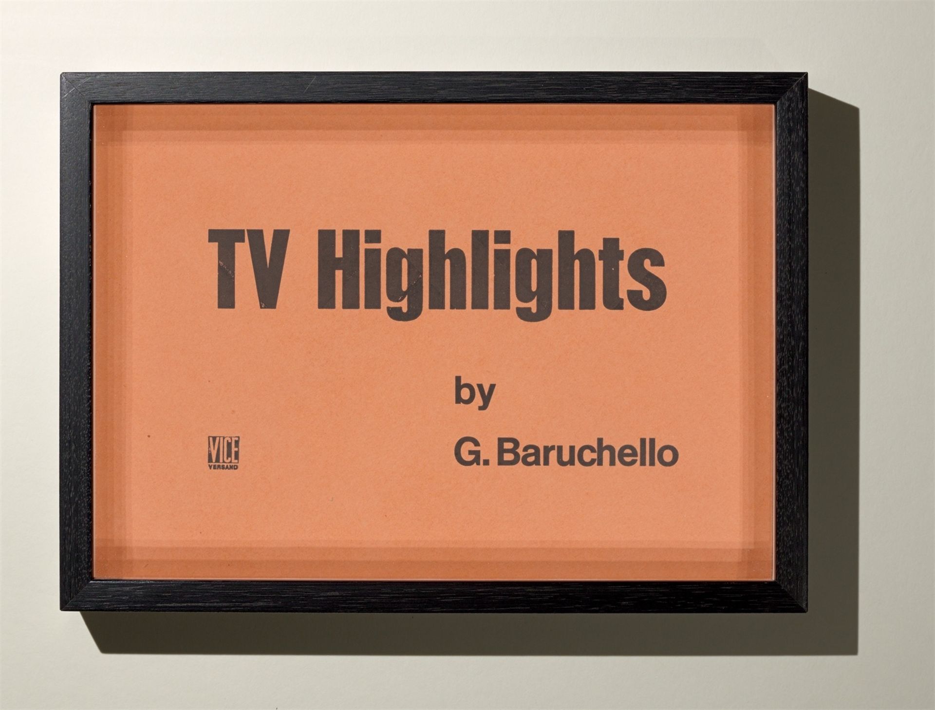 Gianfranco Baruchello. „TV Highlights“. 1969 - Bild 2 aus 6