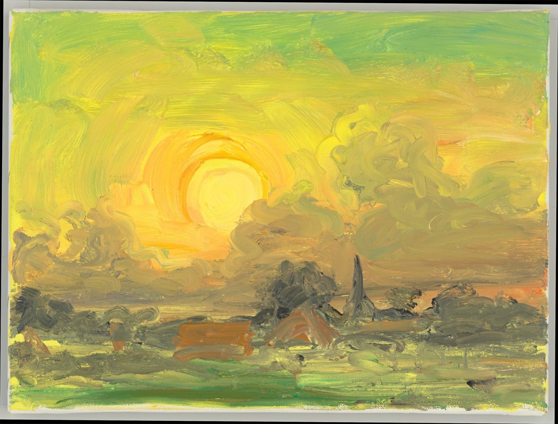 Anton Henning. „Manker Sonnenuntergang am 2.9.99“. 1999 - Bild 2 aus 4