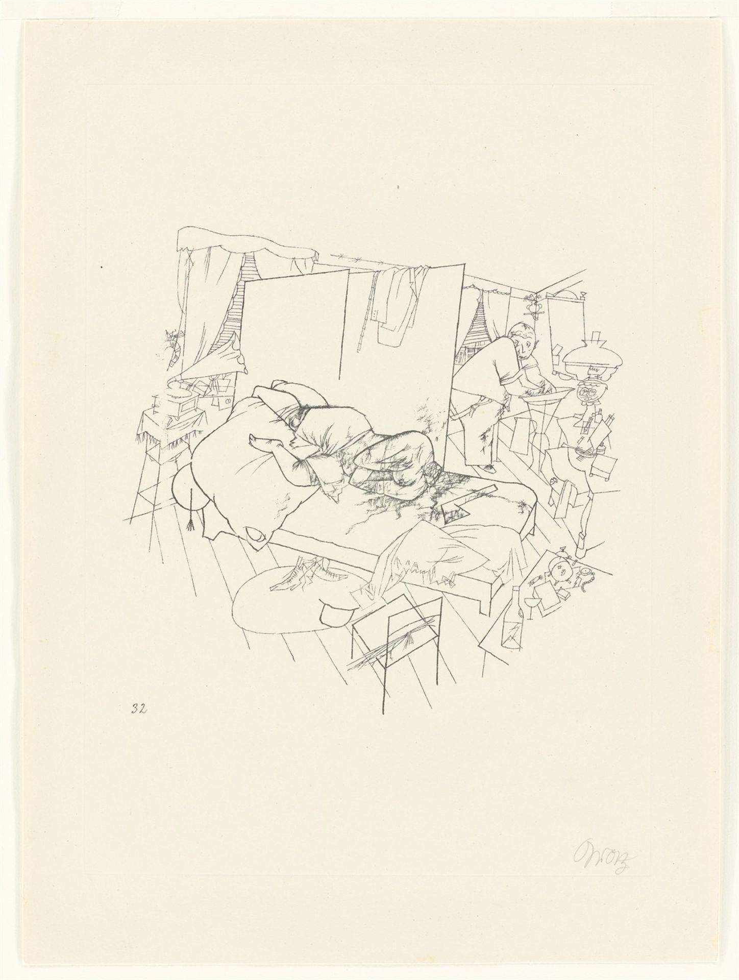 George Grosz. „Lustmord in der Ackerstrasse“. 1916/17 - Bild 2 aus 3