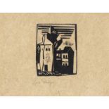 Lyonel Feininger. „Pariser hohe Häuser“. 1918