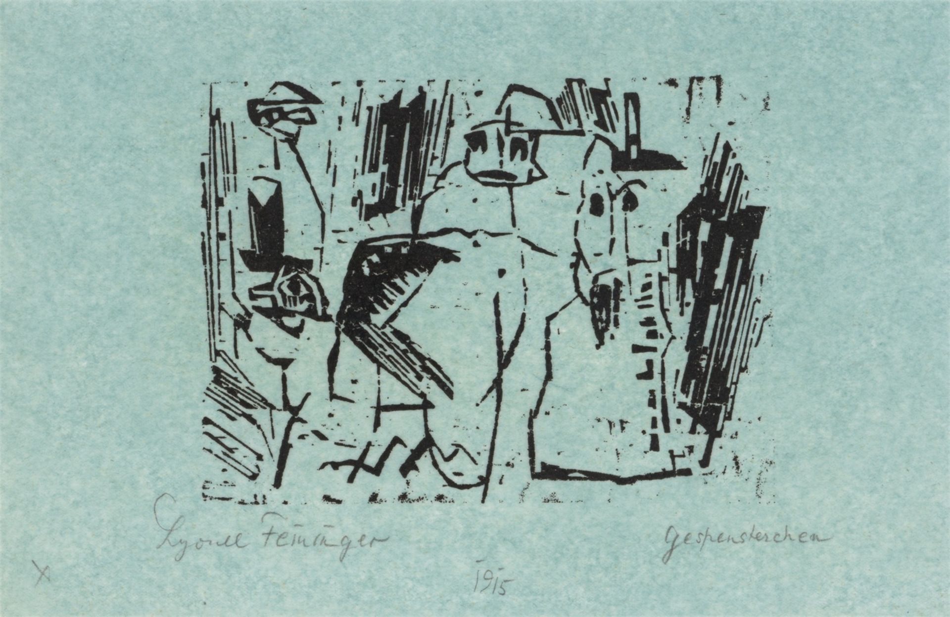 Lyonel Feininger. „Gespenster“ („Gespensterchen“). 1919