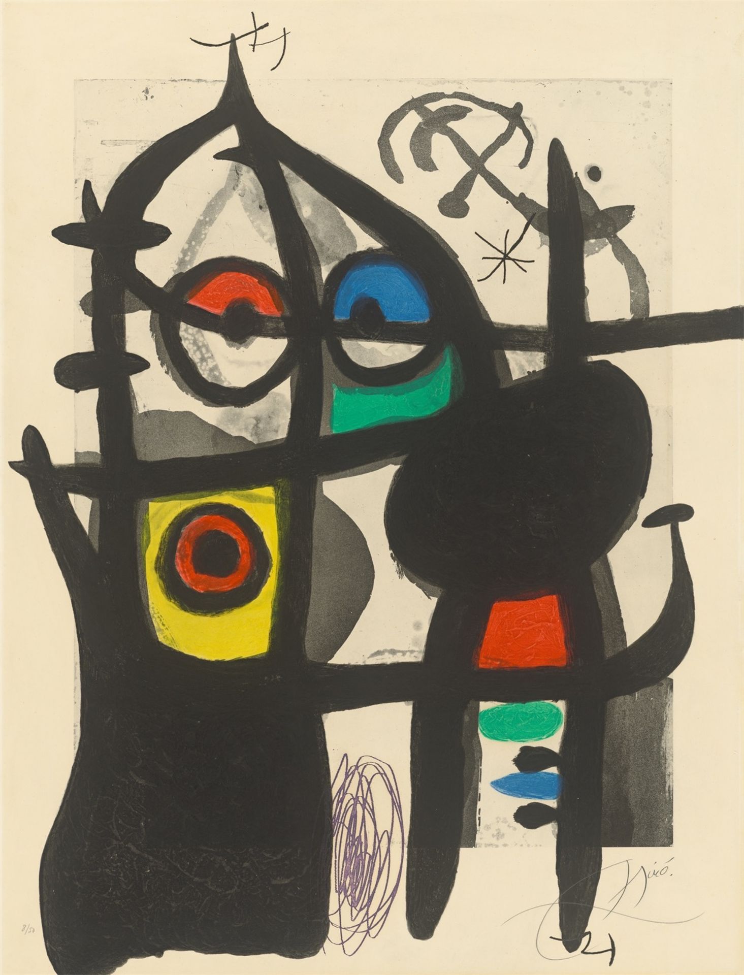 Joan Miró. „La captive“. 1969