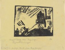 Lyonel Feininger. ”Windmühle mit Regenbogen”. 1918