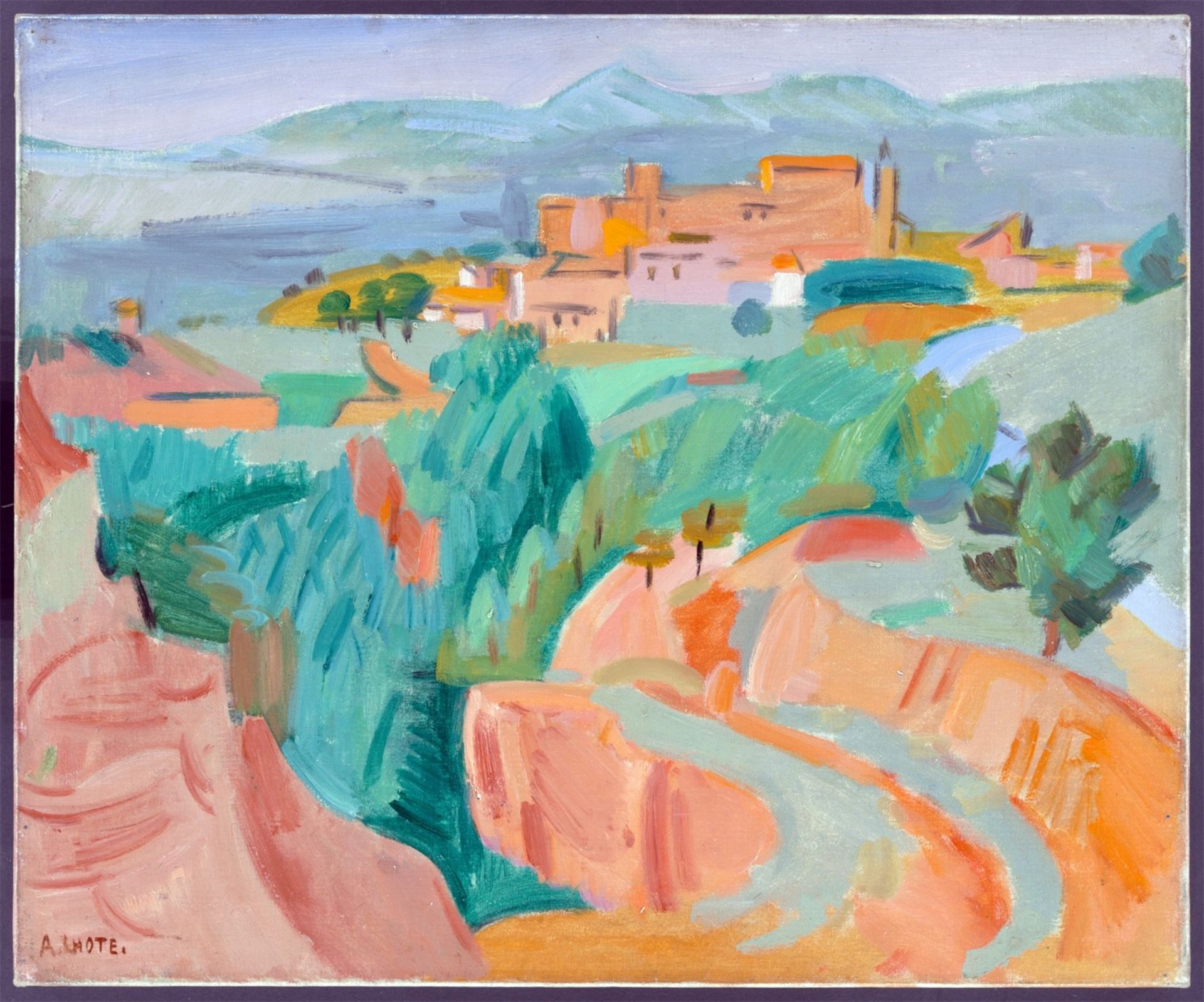 André Lhote. „Roussillon (Vaucluse)“. Um 1940 - Bild 2 aus 4