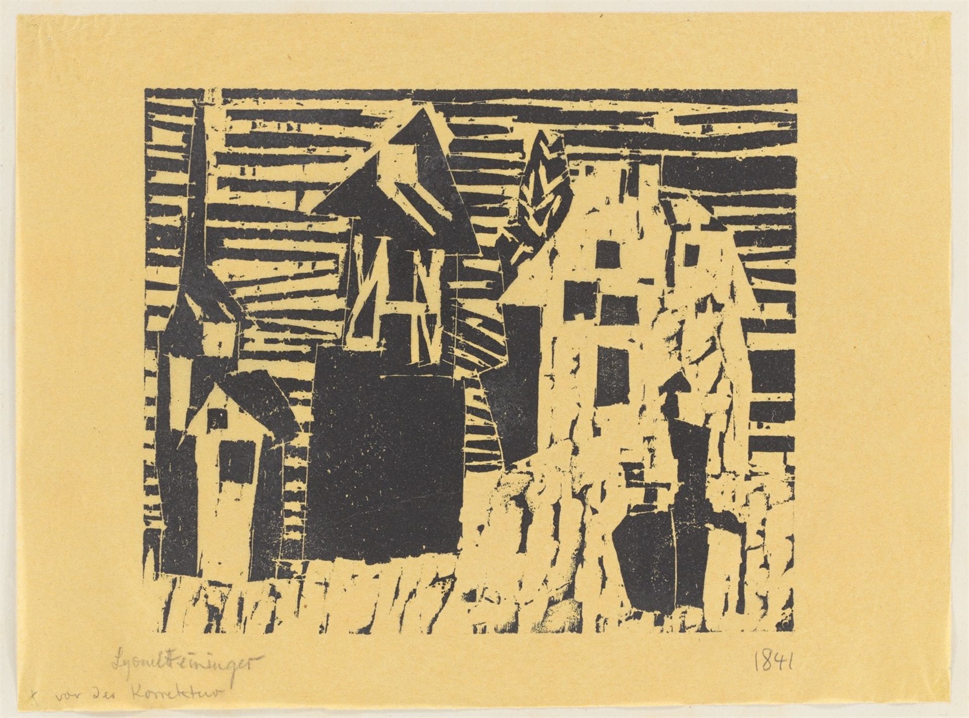 Lyonel Feininger. „Dorf“. 1918 - Bild 2 aus 2