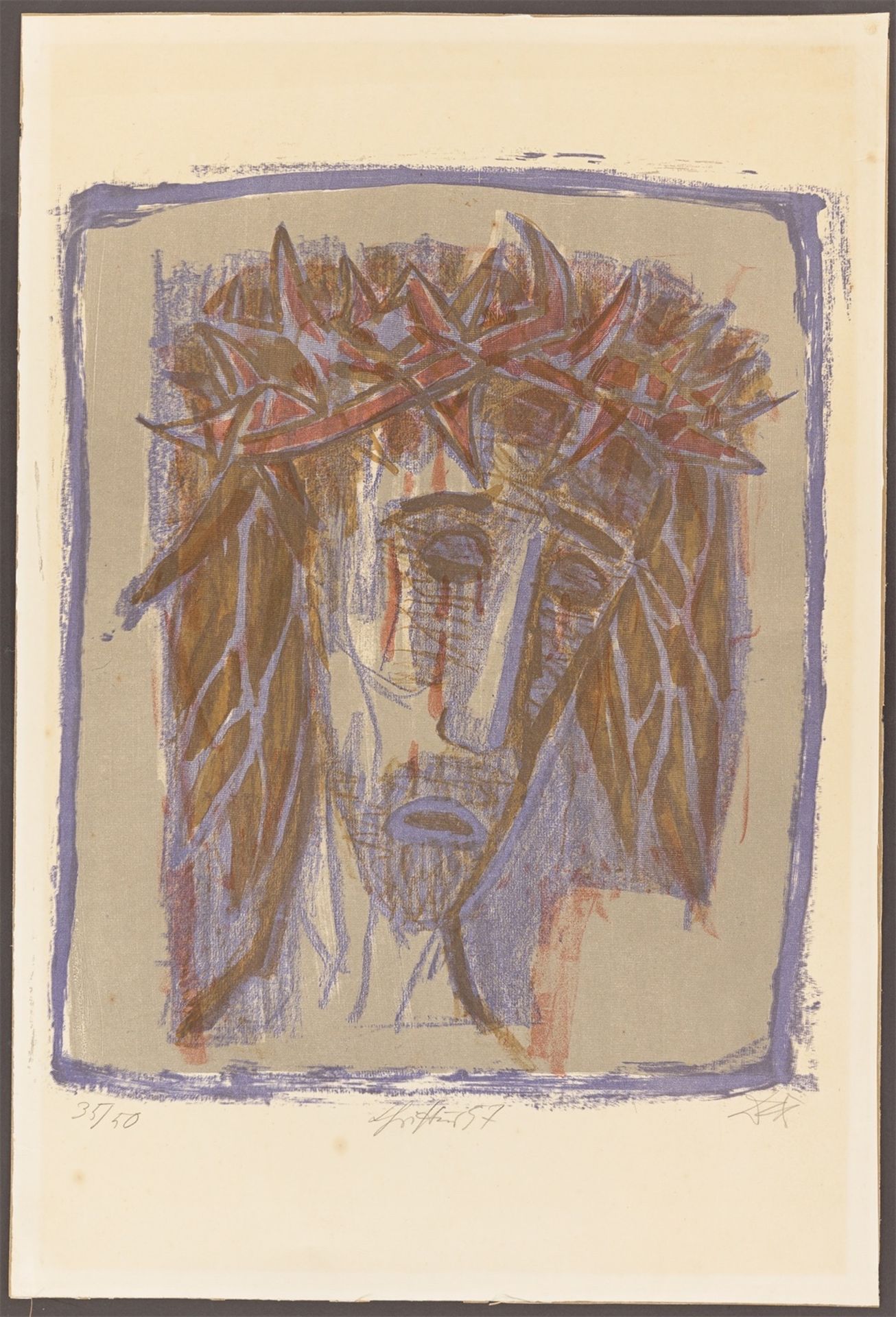 Otto Dix. „Christus“. 1957 - Bild 2 aus 3