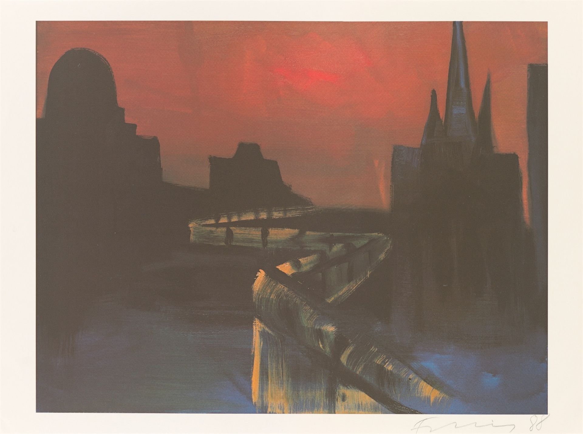 Rainer Fetting. Berliner Mauer. 1988