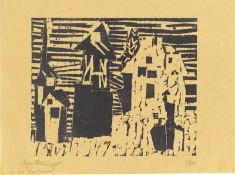 Lyonel Feininger. „Dorf“. 1918