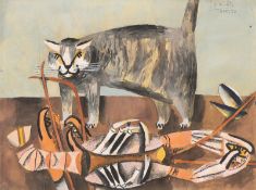 Dietmar Lemcke. Satte Katze. 1955/56