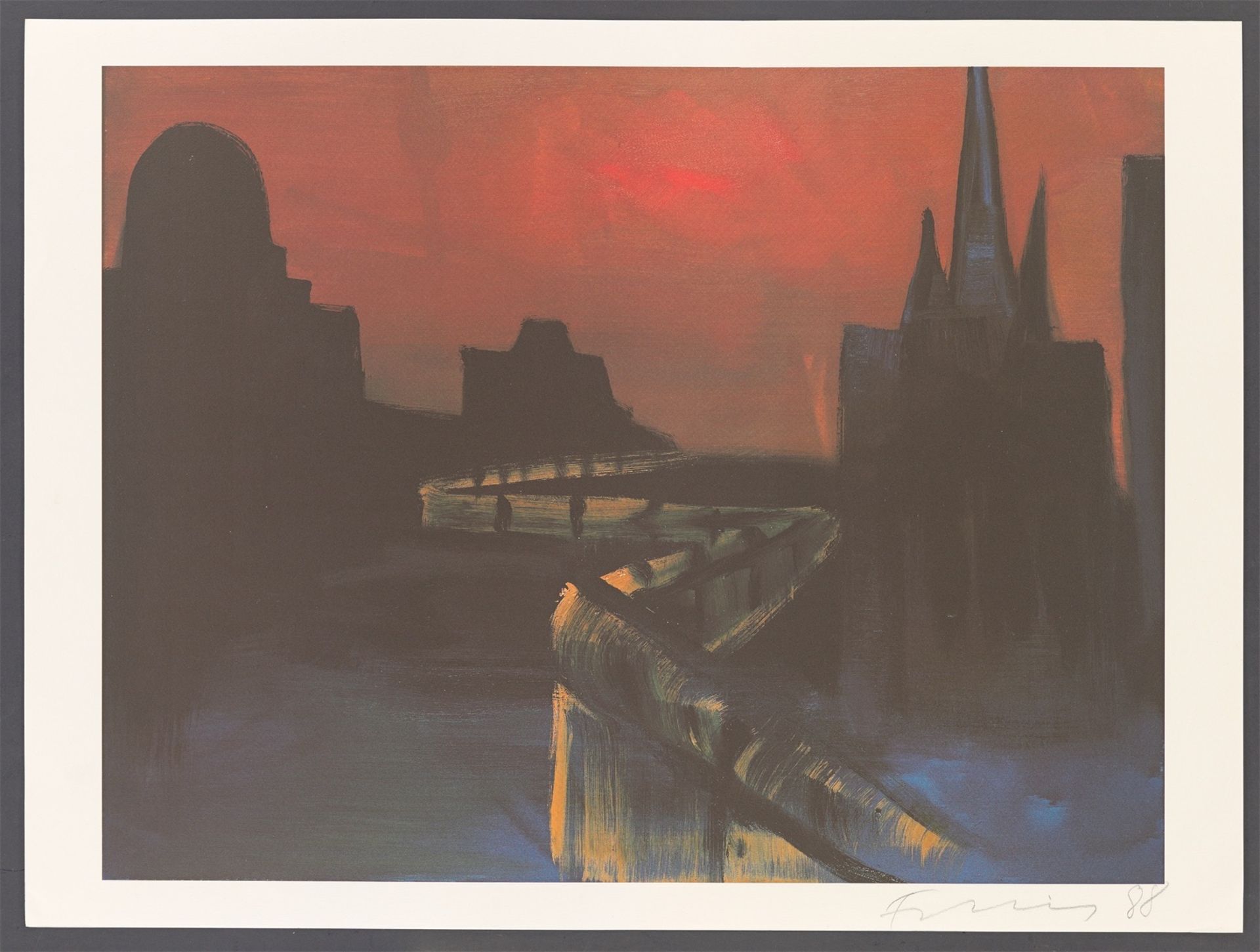 Rainer Fetting. Berliner Mauer. 1988 - Bild 2 aus 3