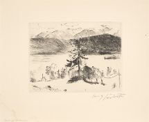 Lovis Corinth. Lärche am Walchensee. 1923