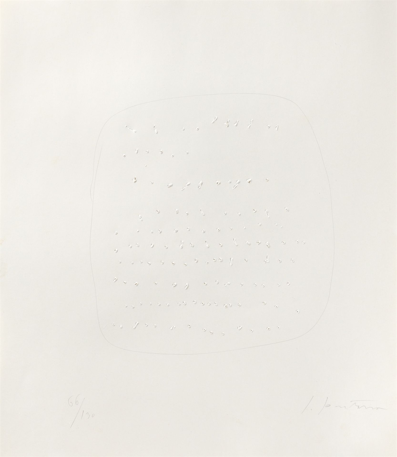 Lucio Fontana. „Concetto Spaziale“, aus: „Edition Original 1“. 1962-64