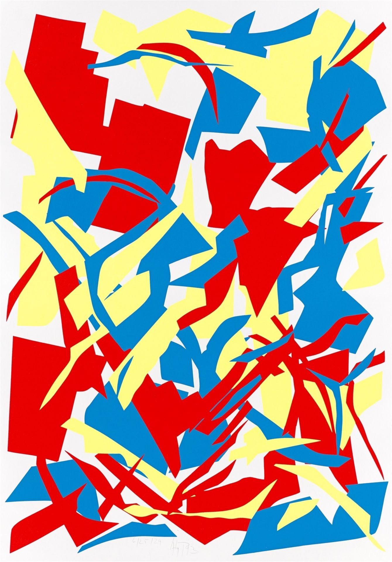 Imi Knoebel. „Rot Gelb Blau“. 1993 (4 Serigrafien) - Bild 3 aus 5