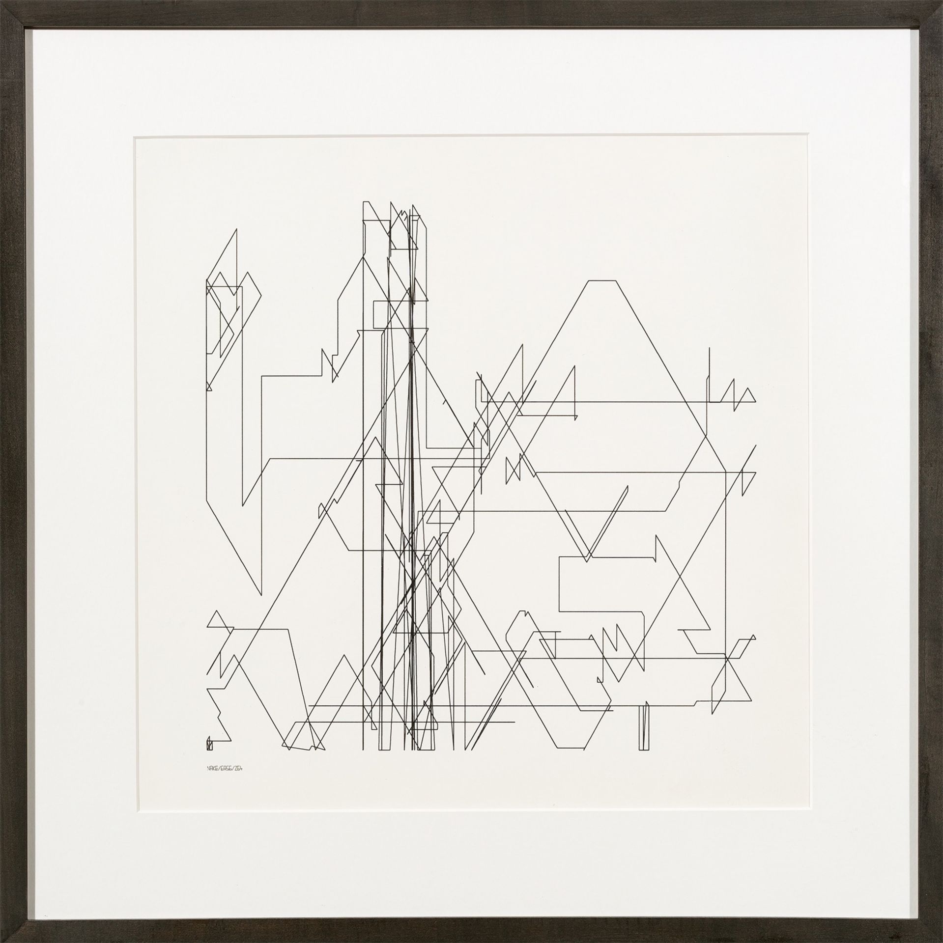 Frieder Nake. Zufälliger Polygonzug. 1965 - Bild 2 aus 3