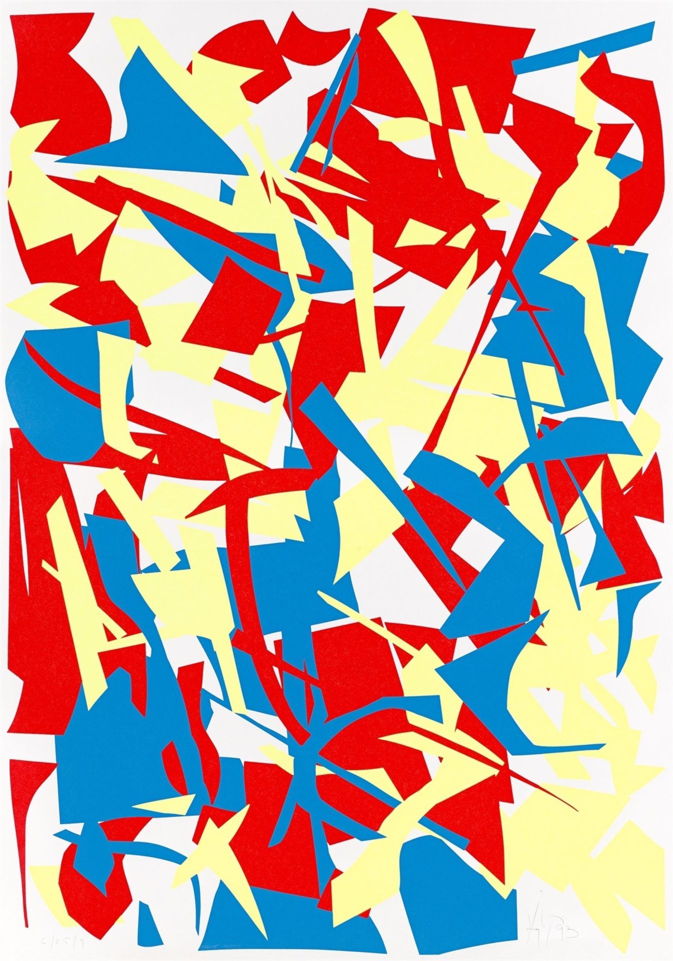 Imi Knoebel. „Rot Gelb Blau“. 1993 (4 Serigrafien) - Bild 2 aus 5