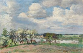 Theodor Hagen. Landscape in summer. Circa 1900