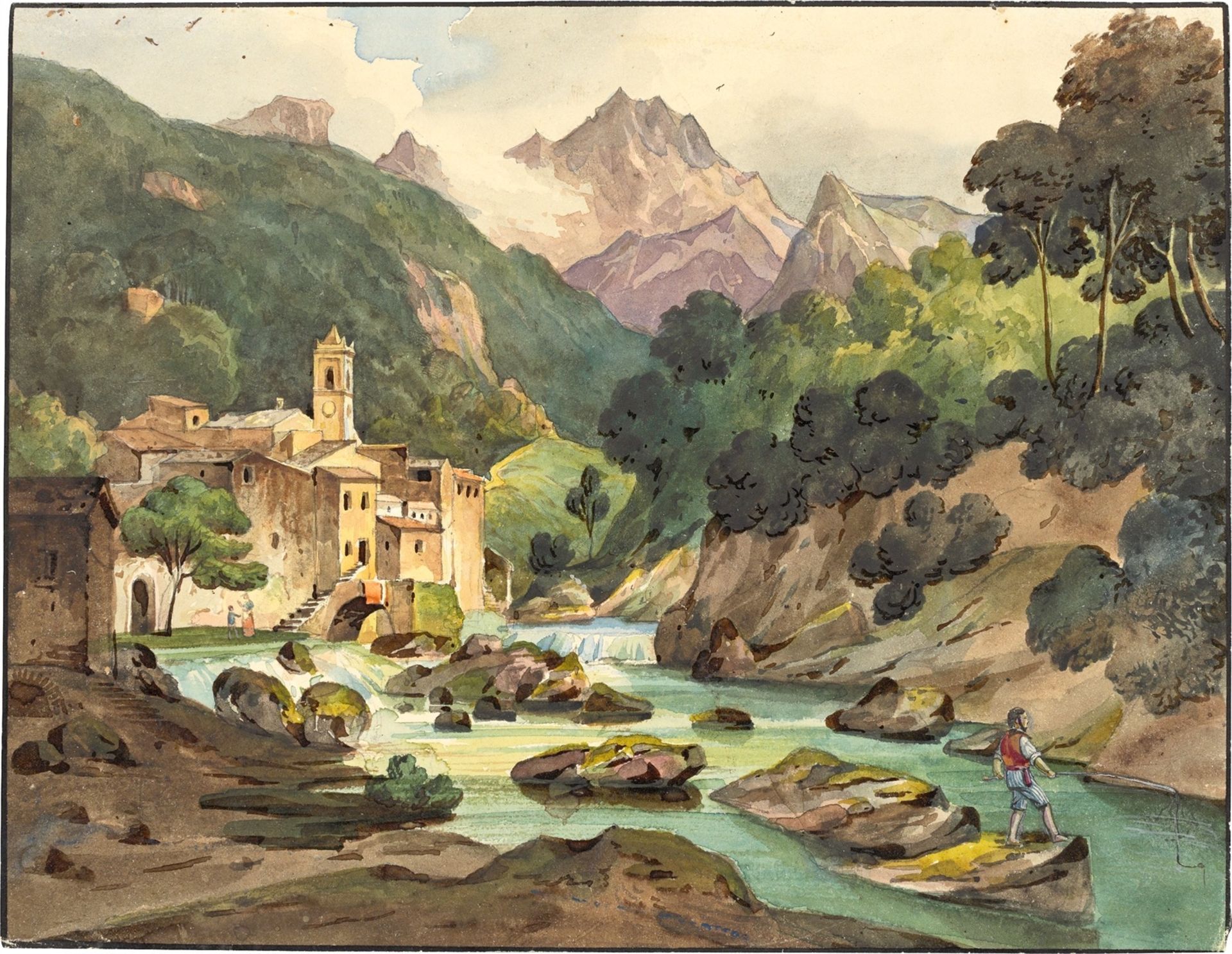 Ernst Fries. Furno near Massa. 1825