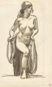 Ludwig von Hofmann. Ascending female nude.
