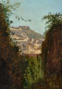 Franz Ludwig Catel. ”Blick vom Grab des Vergil auf den Vomero-Hügel mit Castel Sant'…. Circa 1818/19
