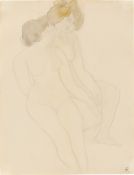 Auguste Rodin. „Deux femmes nues assises se tenant la main“. Circa 1896/97
