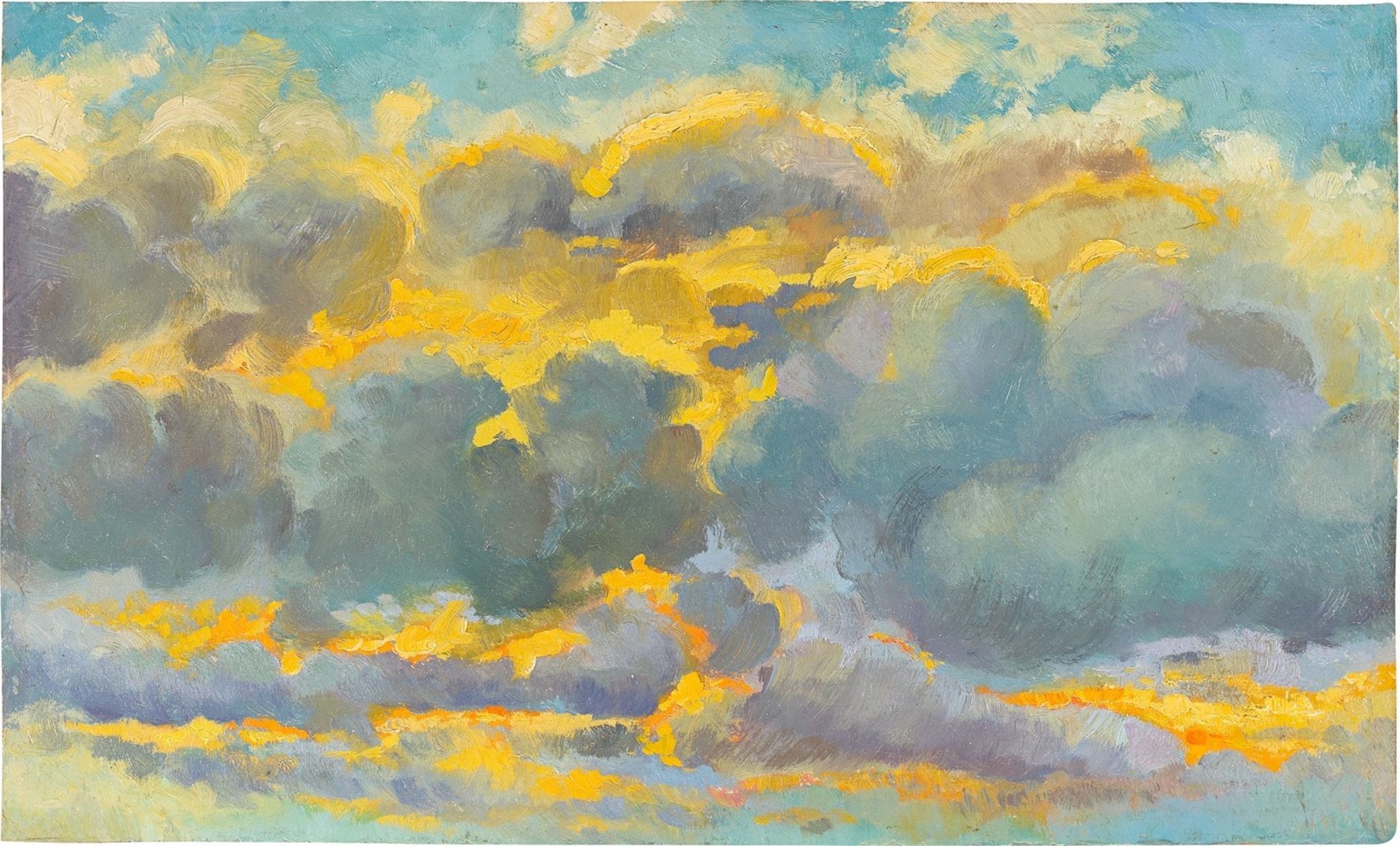 Osmar Schindler. Wolkenstudie.