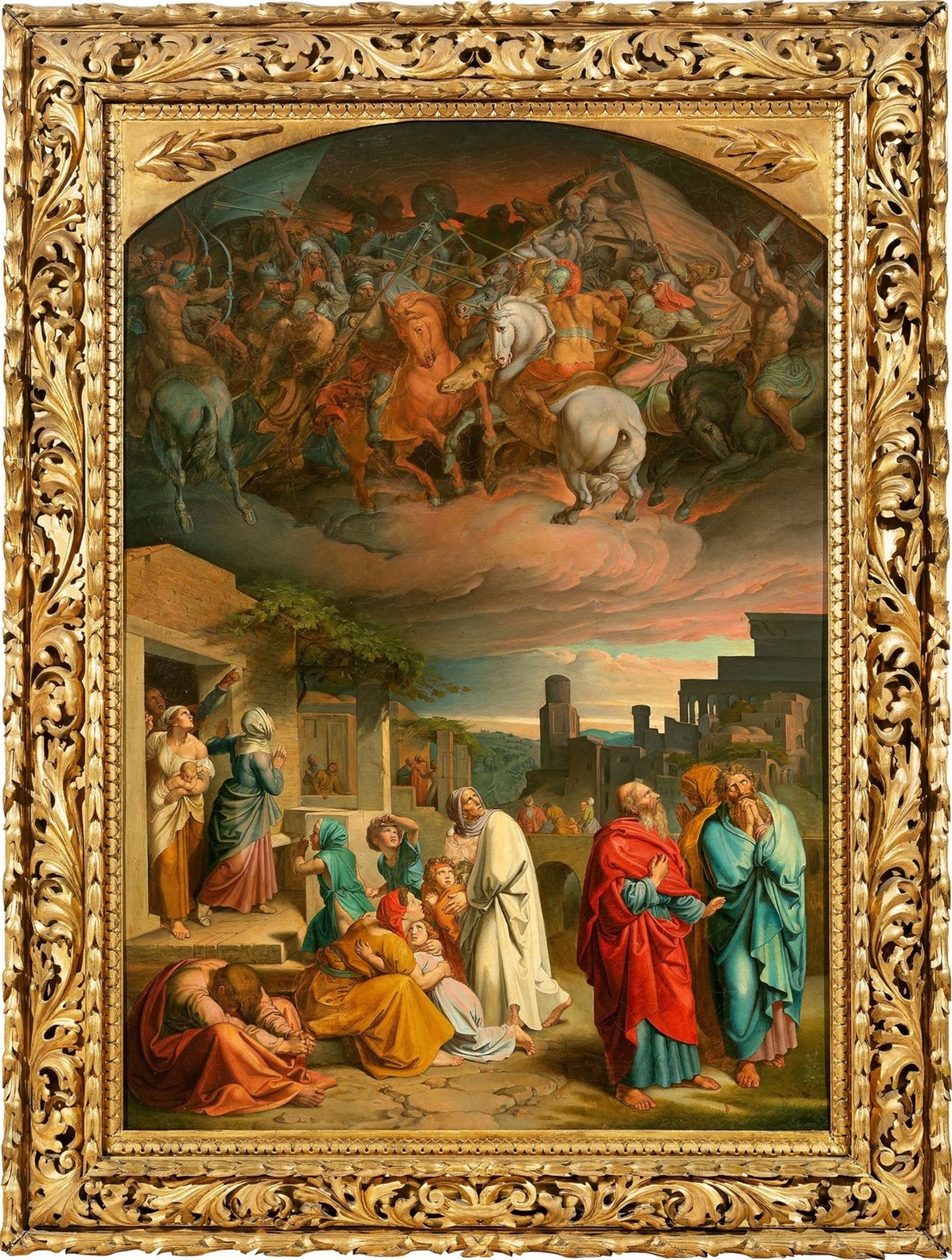 Joseph von Führich. Vision der Einwohner Jerusalems vor der Eroberung durch Antiochus IV…. Nach 1844