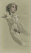 Max Klinger. Female nude (Gertrud Bock). Circa 1912/14
