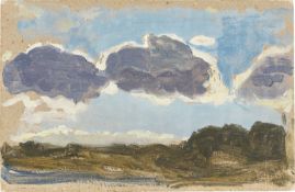 Osmar Schindler. Cloud study. Circa 1900