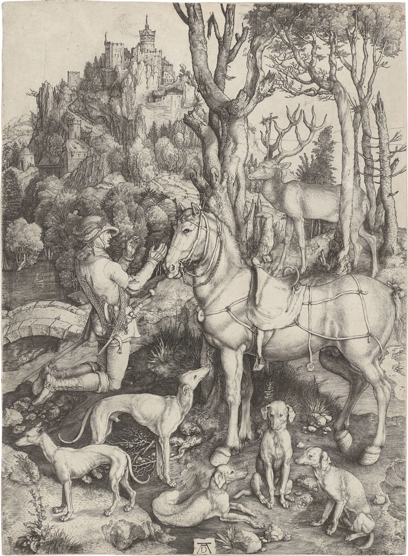 Albrecht Dürer. „Der heilige Eustachius“. Um 1501