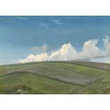 Johann Heinrich Schilbach. Zwei Ölstudien: Blick über Felder / Landschaftsstudie. Um 1845