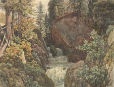 Thomas Ender. The Zemmfall near Prodelana in the Ziller Valley.