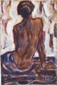 Christian Rohlfs. Female nude, seen from behind.