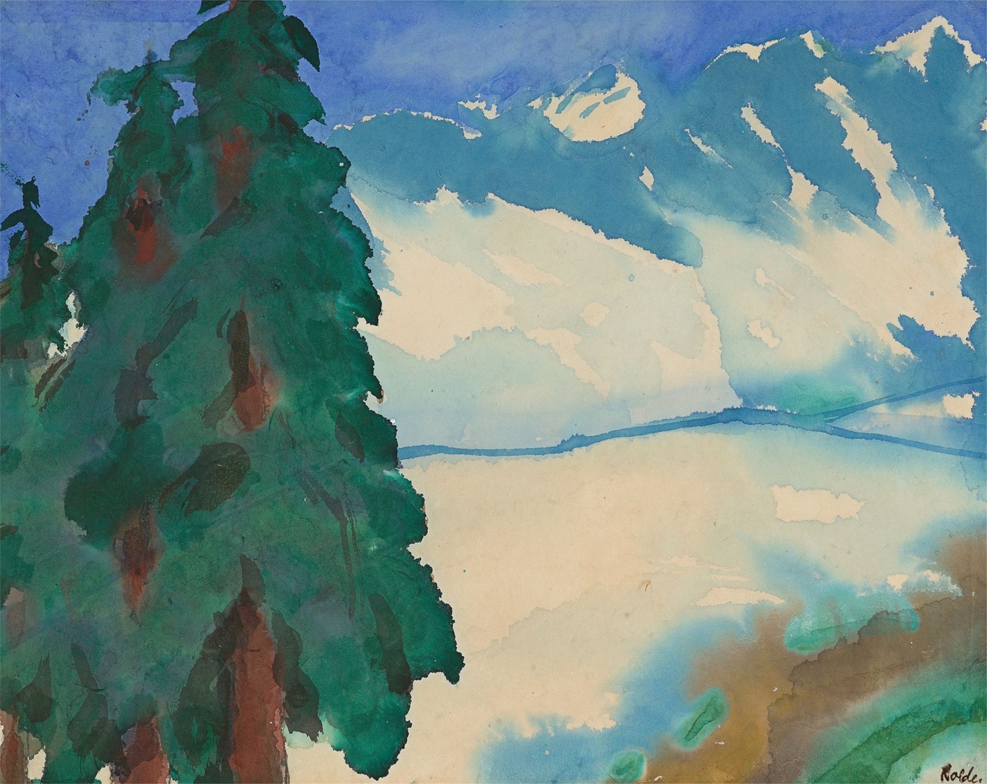 Emil Nolde. Schweizer Berge.