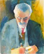 August Macke. ”Bildnisstudie Bernhard Koehler”. 1913