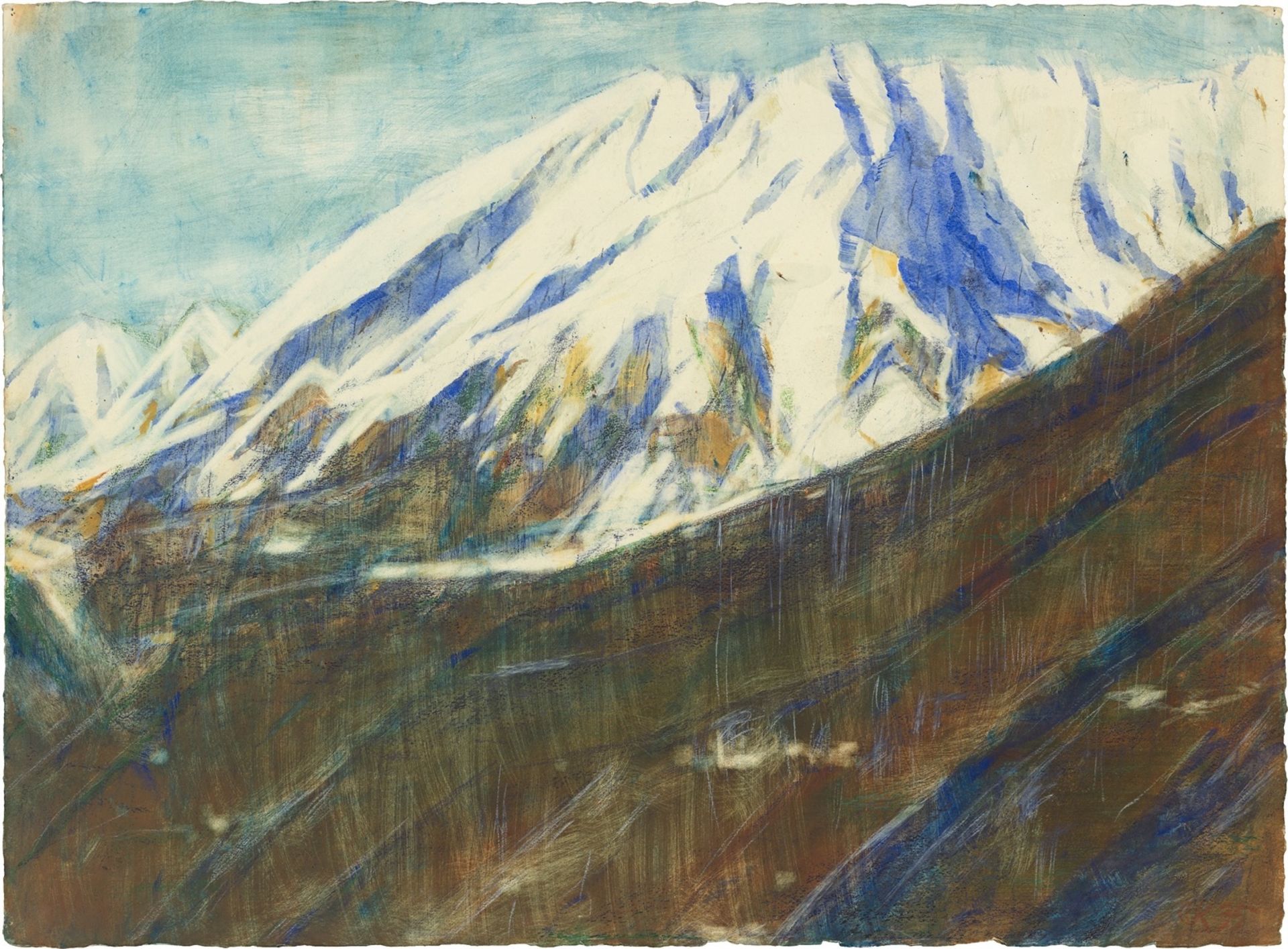 Christian Rohlfs. Ghiridone im Schnee (Lago Maggiore). 1935