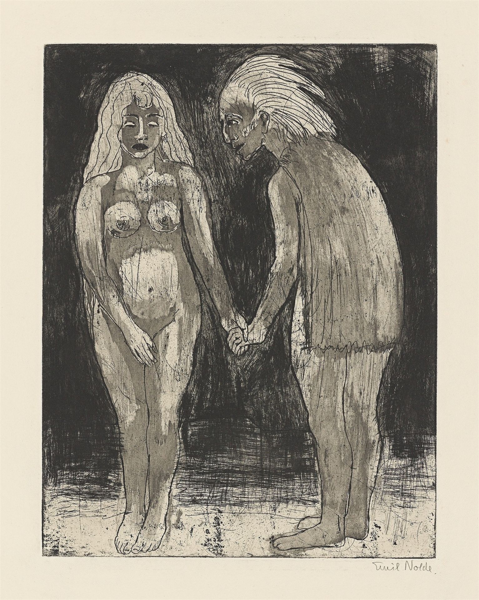 Emil Nolde. „Junges Paar“. 1922