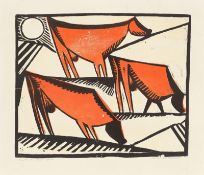 Ewald Mataré. „Kühe mit Sonne“. 1920
