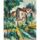 Maurice de Vlaminck. Häuser am Bach. Um 1914/15