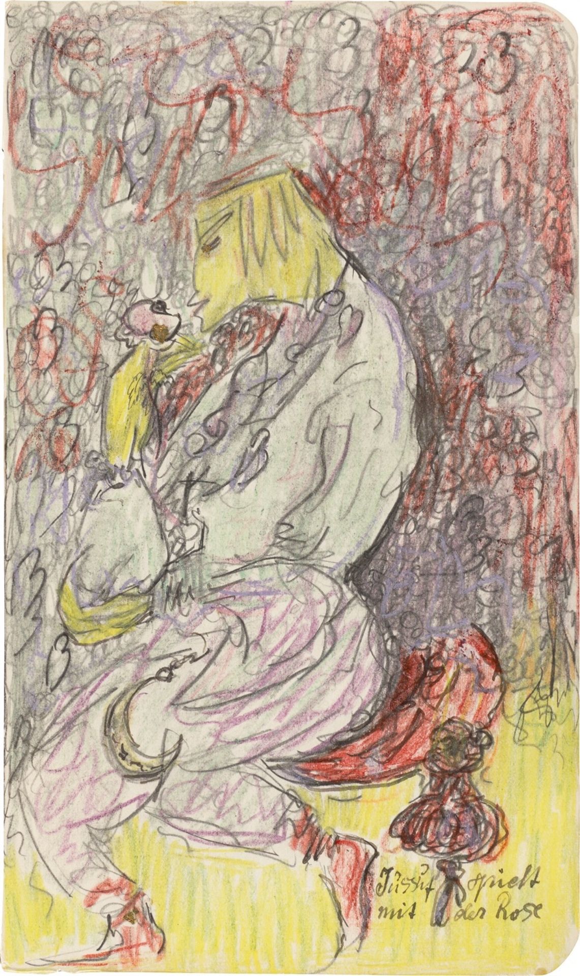 Else Lasker-Schüler. „Jussuf spielt mit der Rose“. 1916