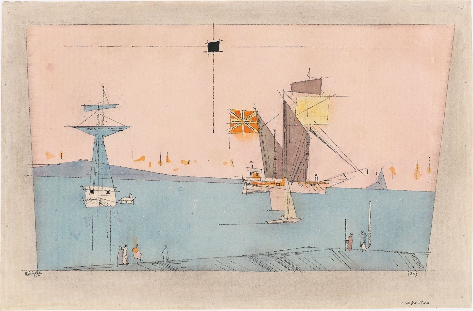 Lyonel Feininger. „Composition“. 1943