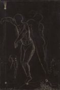 Max Ernst. ”(Schwebende Figuren)”. Circa 1923