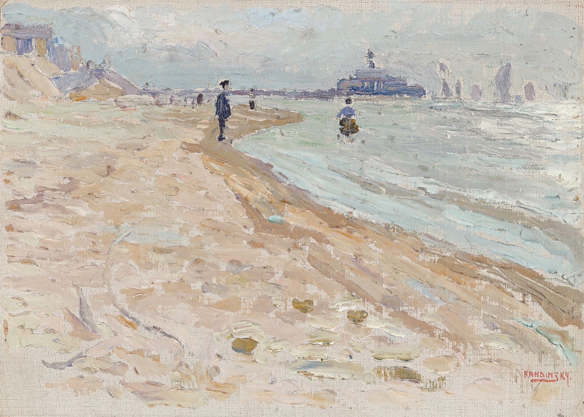 Wassily Kandinsky. „Scheveningen – Strand“. 1904